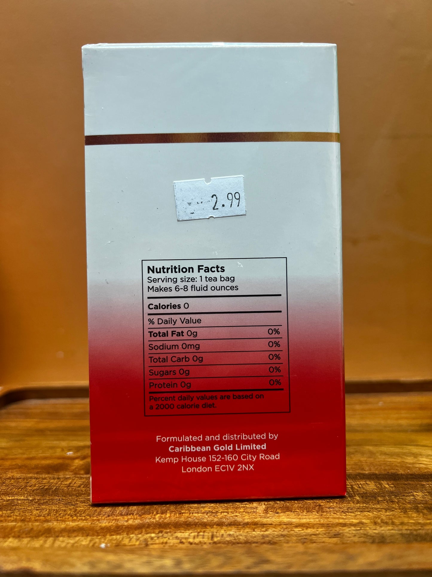 Caribbean Gold Soursop, Cranberry & Pumpkin Seeds 18 Herbal Teabags