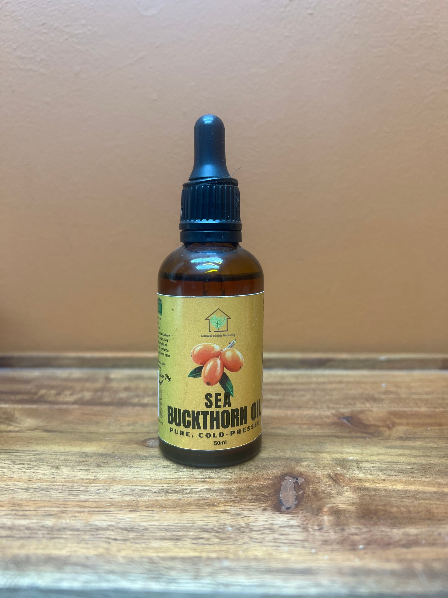 Natural Health Harmony Pure Sea Buckthorn cold pressed Oil 50ml - food grade