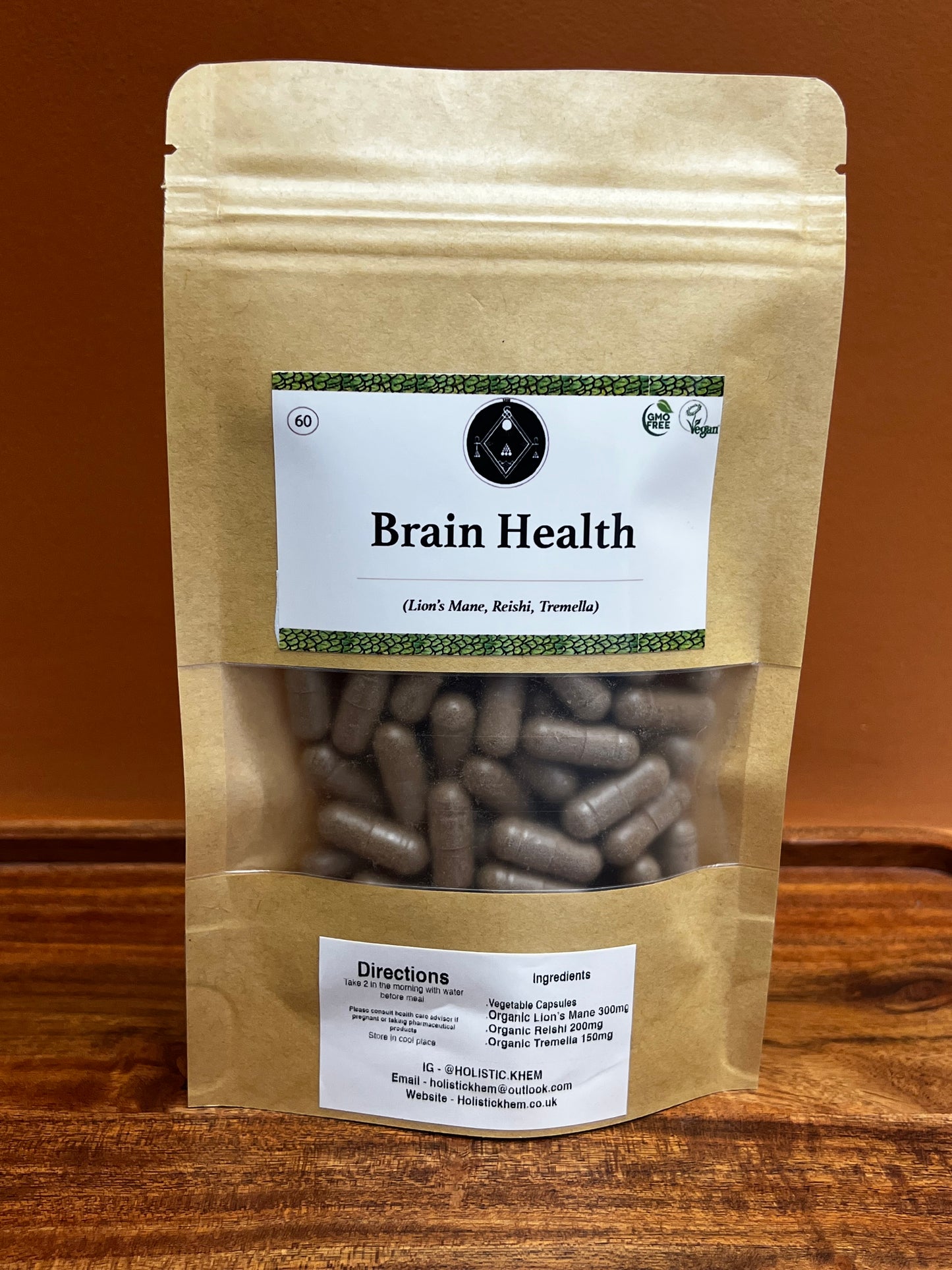 Holistic Khem Brain Health 60 Herbal Capsules