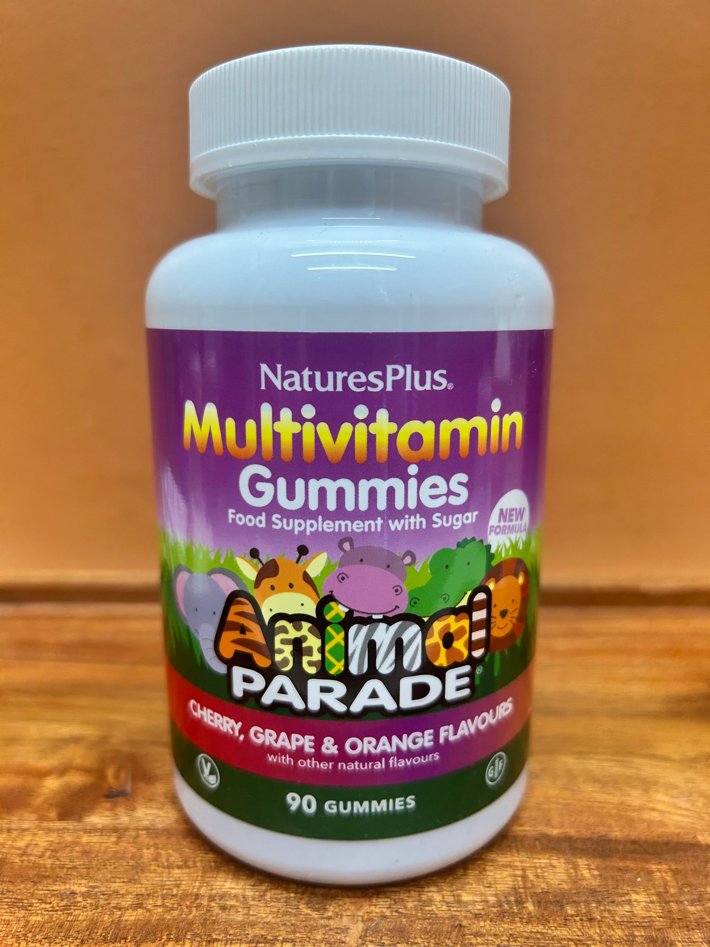 Natures Plus Kid Multivitamin Cherry, Grape and Orange Flavour