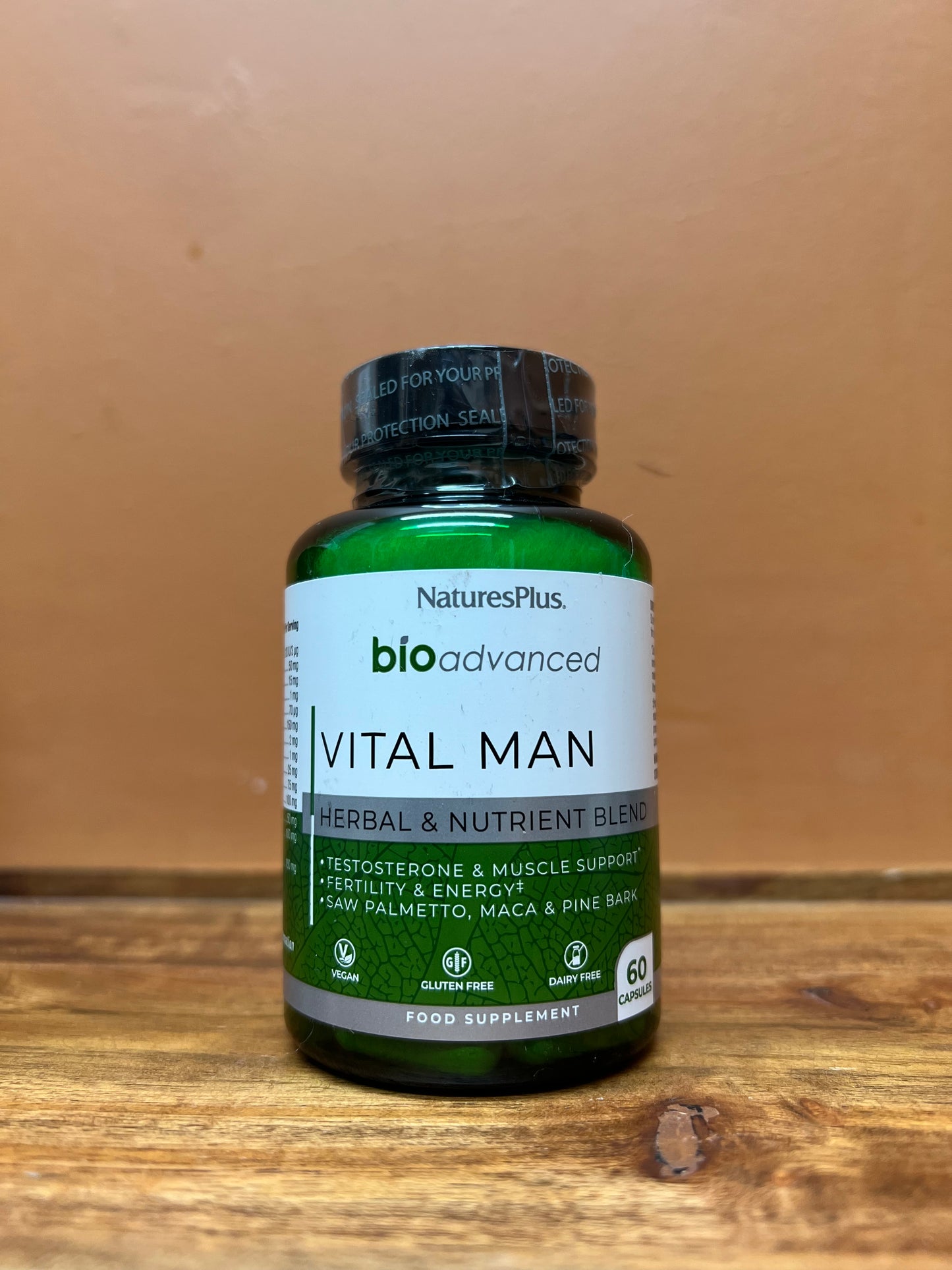NaturesPlus Bio Advanced Vital Man 60 Capsules