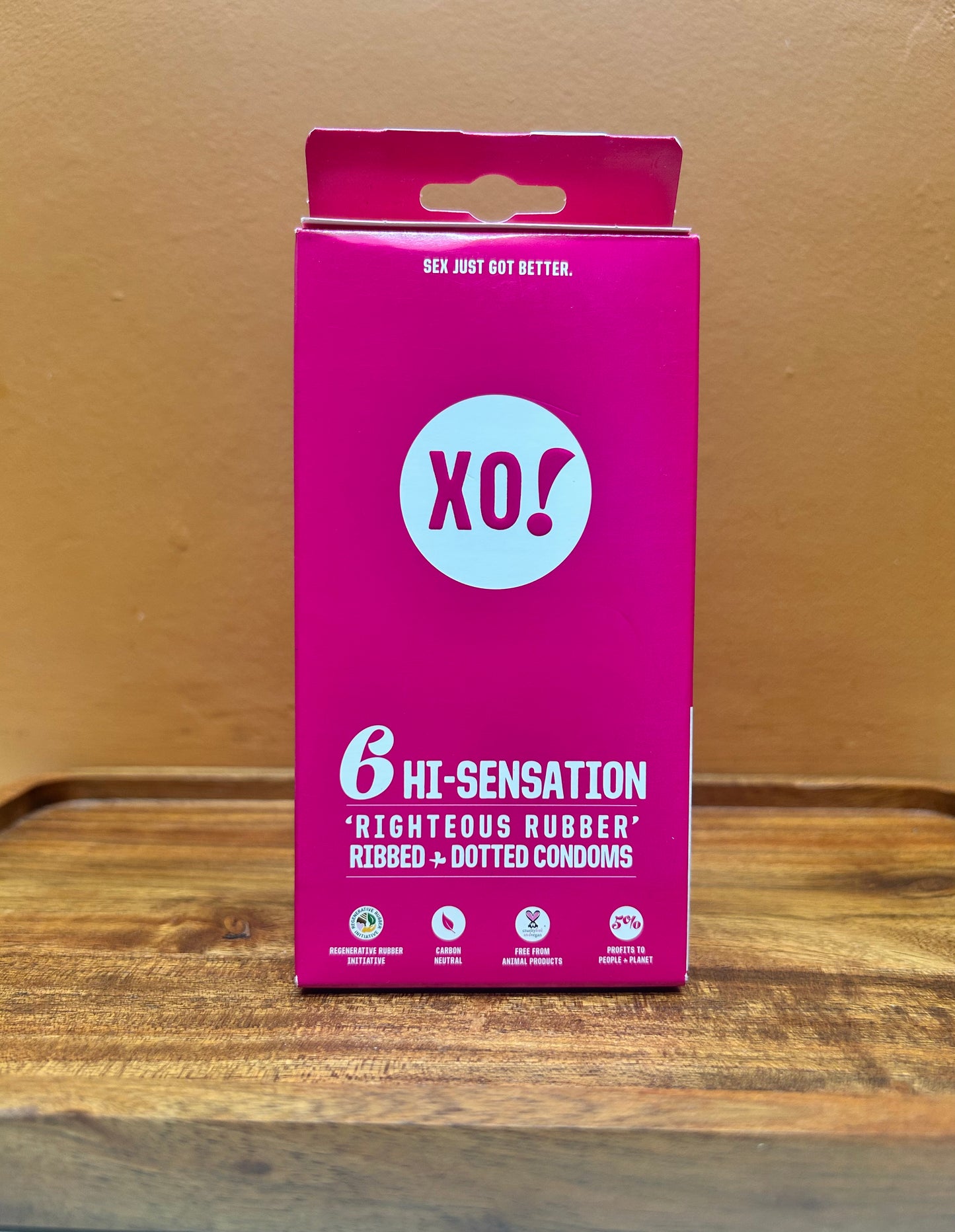 XO 6 Righteous Rubber Lubricated Unscented Condoms