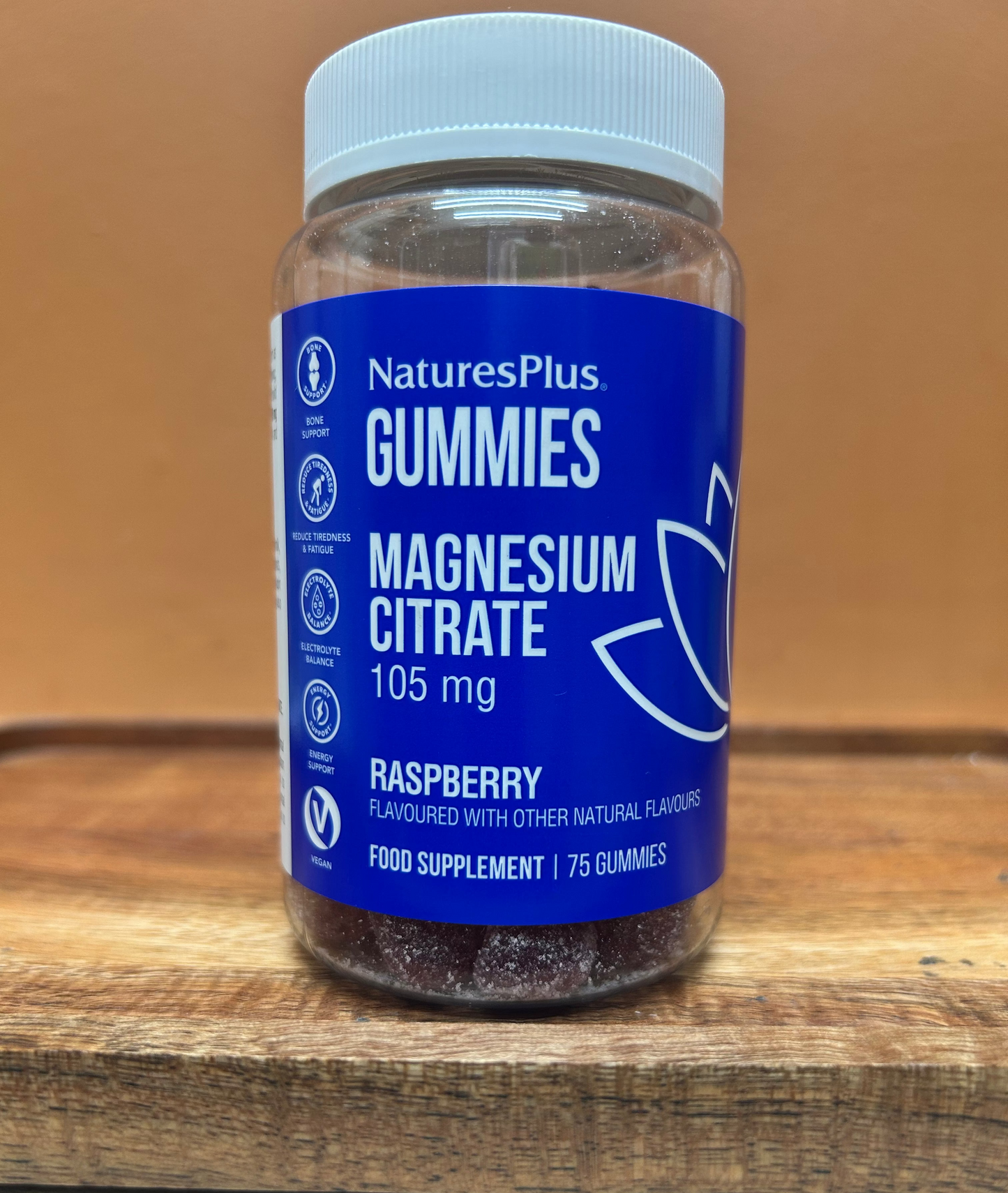 Natures Plus Magnesium Citrate 75 Gummies Rasberry