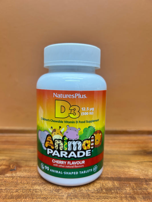 Natures plus Kid Vitamin D3 Cherry Flavour