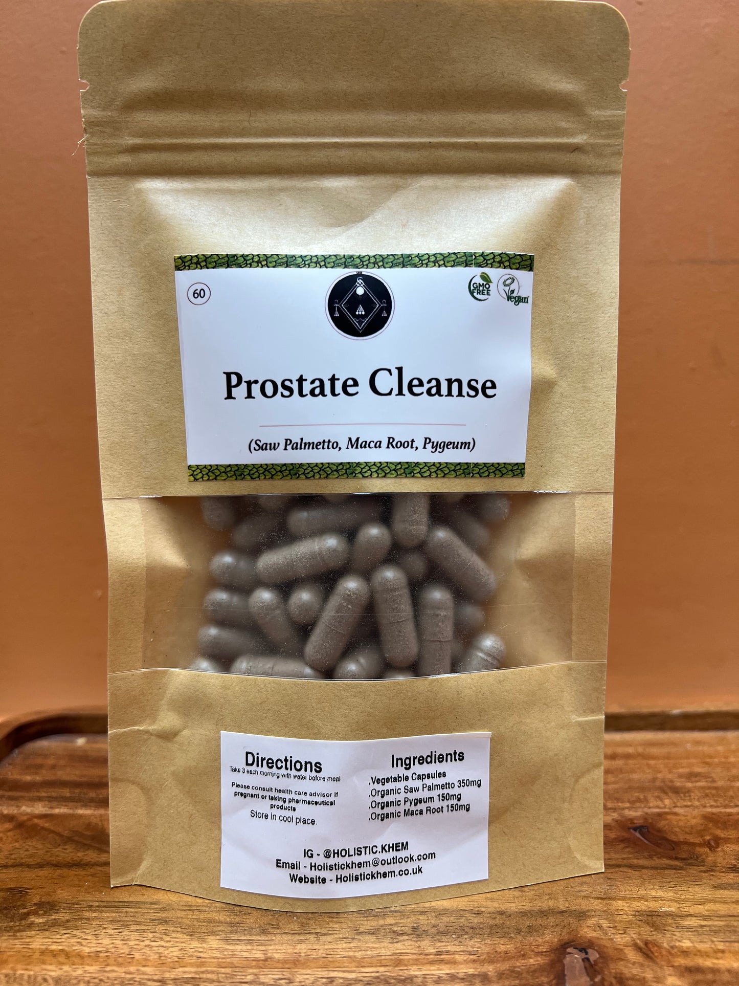 Holistic Khem Prostate Cleanse Herbal Capsules