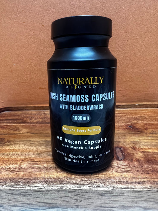 Naturally Aligned Irish Seamoss Capsules with Bladderwrack
