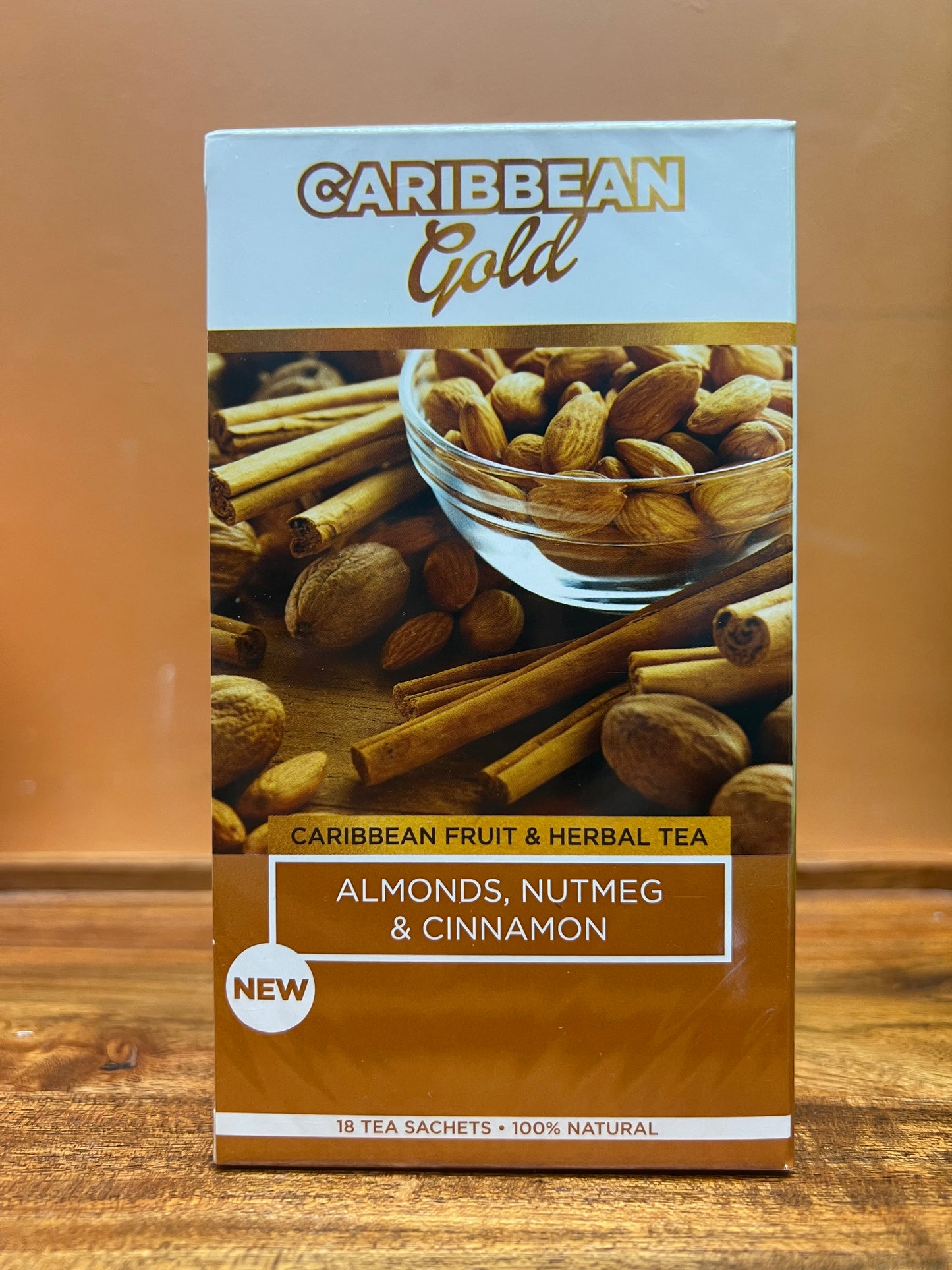 Caribbean Gold Almond, Nutmeg & Cinnamon 18 herbal teabags