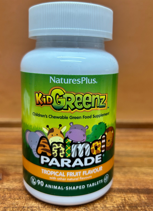 Natures Plus Kid Greens Tropical Fruit Flavour
