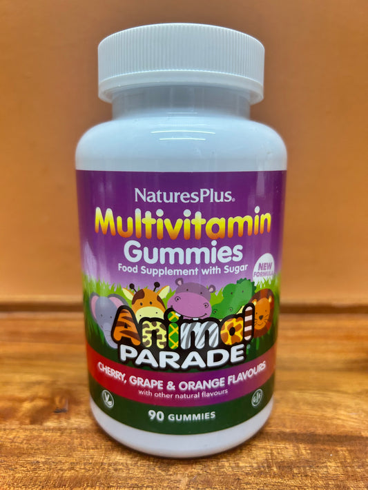 Natures Plus Kid Multivitamin Cherry, Grape and Orange Flavour