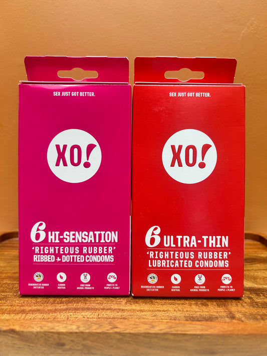 XO 6 Righteous Rubber Lubricated Unscented Condoms