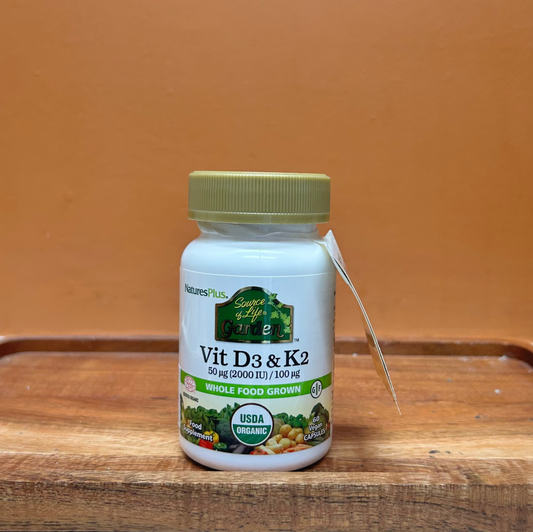 Natures Plus Source Of Life Garden Vit D3 & K2