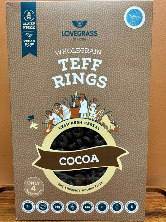 Lovegrass wholegrain Teff Rings Cocoa