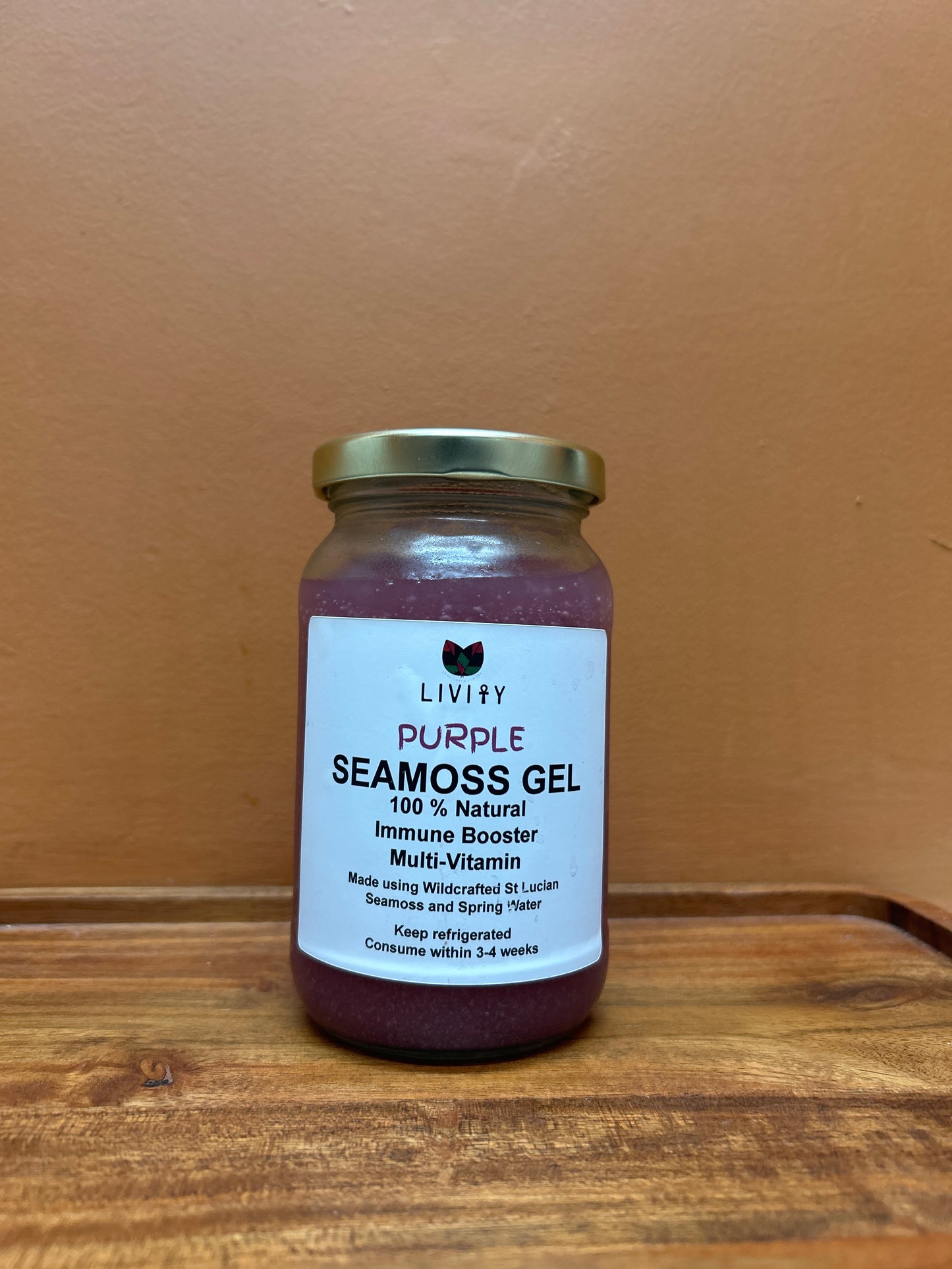 Livity purple seamoss gel